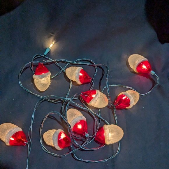Santa Face Heads String Light Set Works Christmas Lights 2006 *Read - Picture 8 of 8